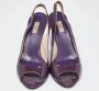 Prada Vintage Pre-owned Leather heels Purple Dames - Thumbnail 3