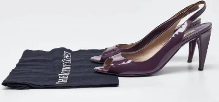 Prada Vintage Pre-owned Leather heels Purple Dames