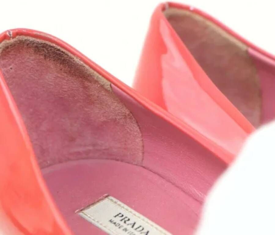 Prada Vintage Pre-owned Leather heels Red Dames