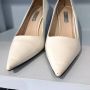 Prada Vintage Pre-owned Leather heels White Dames - Thumbnail 3