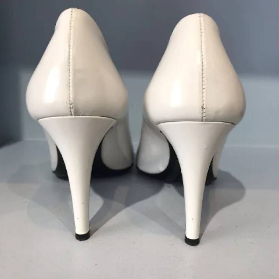 Prada Vintage Pre-owned Leather heels White Dames