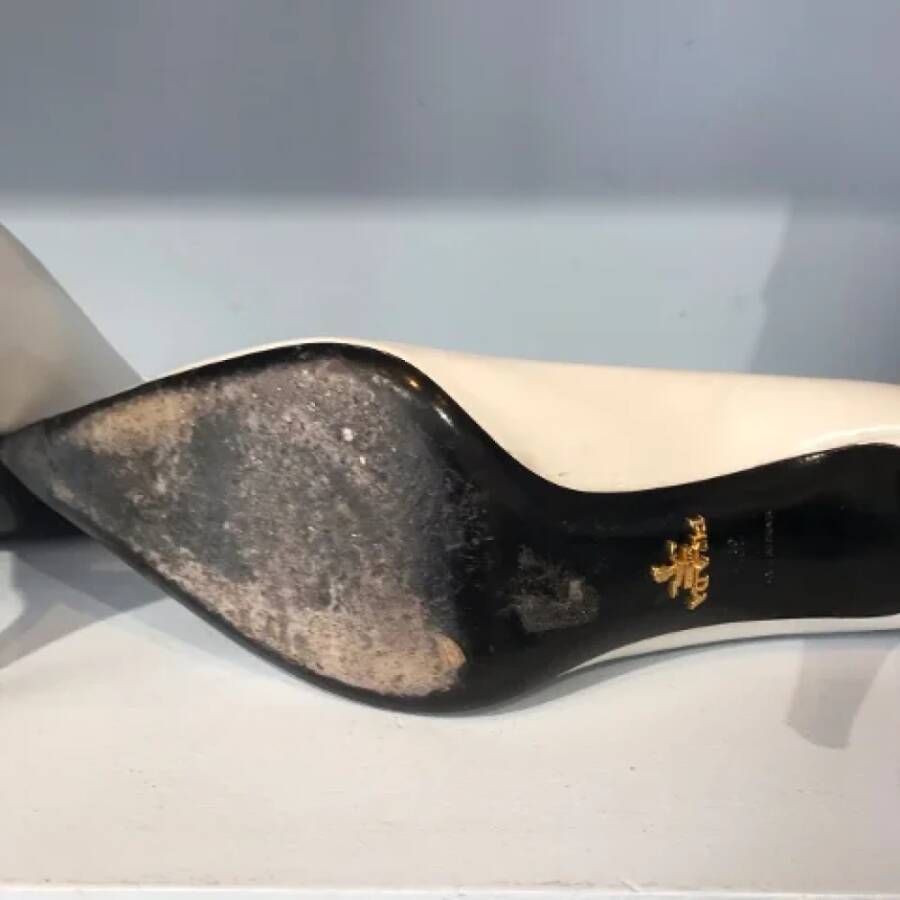 Prada Vintage Pre-owned Leather heels White Dames