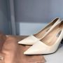 Prada Vintage Pre-owned Leather heels White Dames - Thumbnail 7