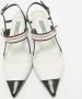 Prada Vintage Pre-owned Leather heels White Dames - Thumbnail 3