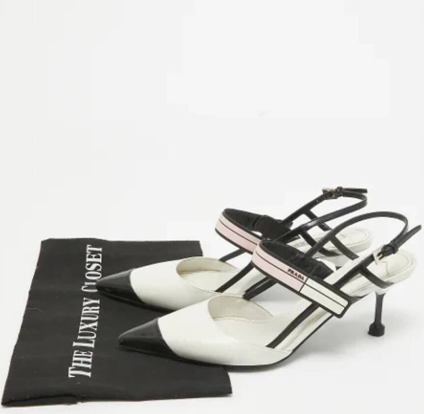 Prada Vintage Pre-owned Leather heels White Dames