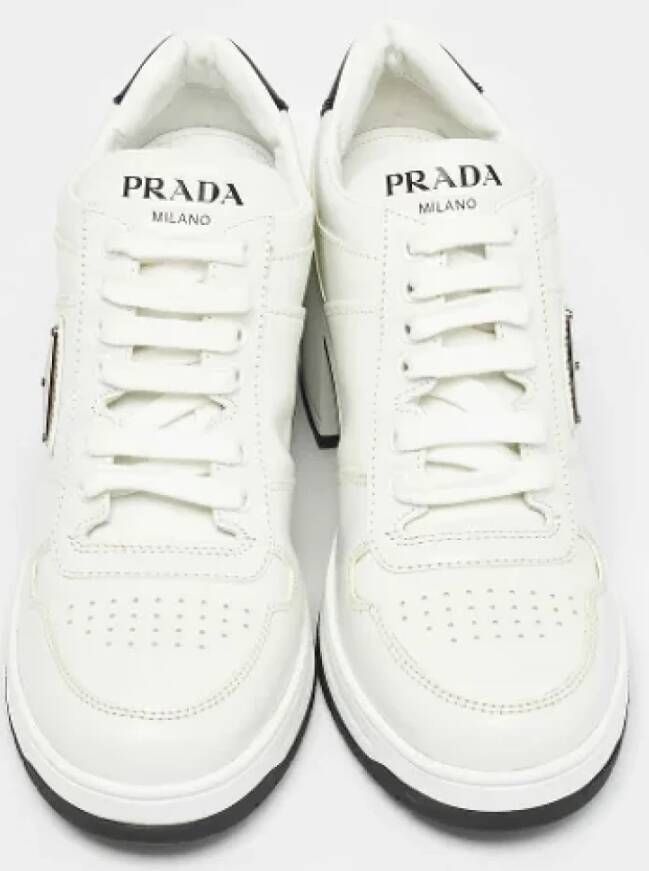 Prada Vintage Pre-owned Leather heels White Dames