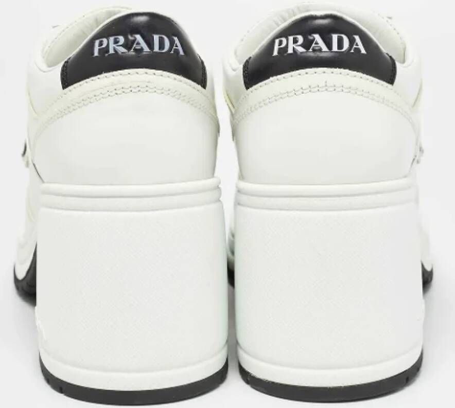 Prada Vintage Pre-owned Leather heels White Dames