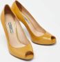 Prada Vintage Pre-owned Leather heels Yellow Dames - Thumbnail 4