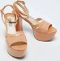 Prada Vintage Pre-owned Leather sandals Beige Dames - Thumbnail 4