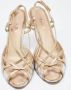 Prada Vintage Pre-owned Leather sandals Beige Dames - Thumbnail 3