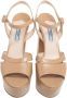 Prada Vintage Pre-owned Leather sandals Beige Dames - Thumbnail 2