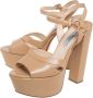 Prada Vintage Pre-owned Leather sandals Beige Dames - Thumbnail 3