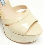 Prada Vintage Pre-owned Leather sandals Beige Dames - Thumbnail 7