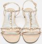 Prada Vintage Pre-owned Leather sandals Beige Dames - Thumbnail 3