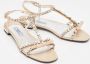 Prada Vintage Pre-owned Leather sandals Beige Dames - Thumbnail 4