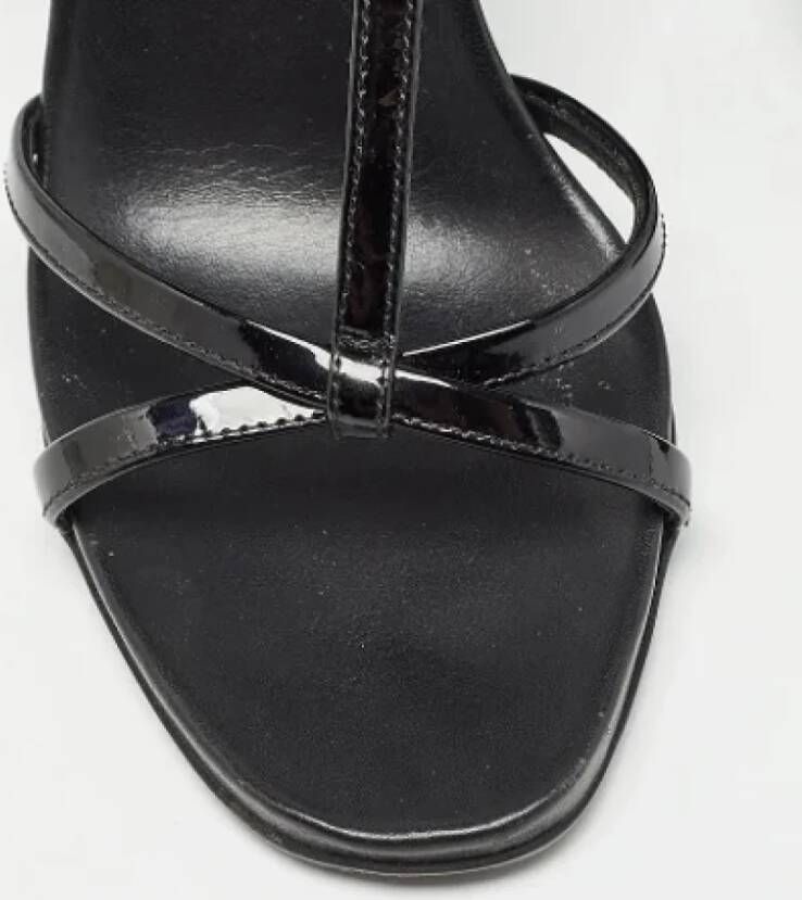 Prada Vintage Pre-owned Leather sandals Black Dames