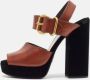 Prada Vintage Pre-owned Leather sandals Black Dames - Thumbnail 2