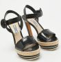 Prada Vintage Pre-owned Leather sandals Black Dames - Thumbnail 4