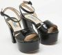 Prada Vintage Pre-owned Leather sandals Black Dames - Thumbnail 4