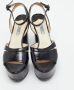 Prada Vintage Pre-owned Leather sandals Black Dames - Thumbnail 3