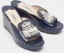 Prada Vintage Pre-owned Leather sandals Blue Dames - Thumbnail 4