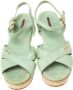 Prada Vintage Pre-owned Leather sandals Green Dames - Thumbnail 2