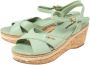 Prada Vintage Pre-owned Leather sandals Green Dames - Thumbnail 3