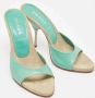 Prada Vintage Pre-owned Leather sandals Green Dames - Thumbnail 4