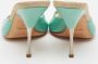 Prada Vintage Pre-owned Leather sandals Green Dames - Thumbnail 5