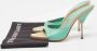 Prada Vintage Pre-owned Leather sandals Green Dames - Thumbnail 9