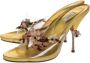 Prada Vintage Pre-owned Leather sandals Multicolor Dames - Thumbnail 3