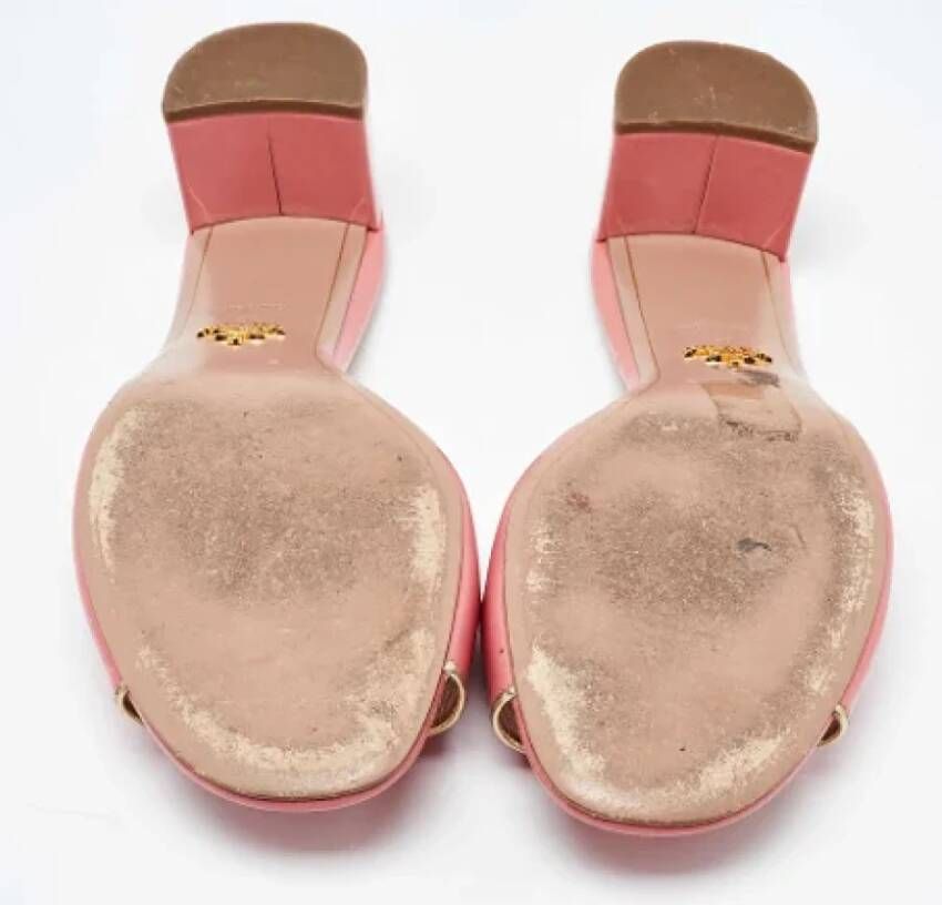 Prada Vintage Pre-owned Leather sandals Pink Dames