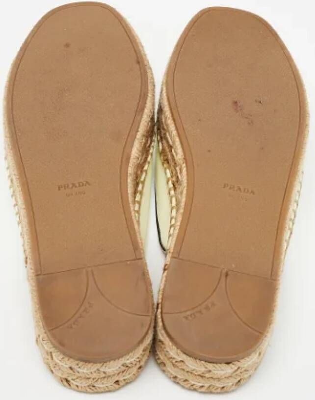 Prada Vintage Pre-owned Leather sandals White Dames