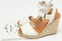 Prada Vintage Pre-owned Leather sandals White Dames - Thumbnail 9