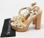 Prada Vintage Pre-owned Leather sandals Yellow Dames - Thumbnail 9