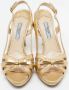 Prada Vintage Pre-owned Leather sandals Yellow Dames - Thumbnail 3