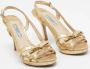 Prada Vintage Pre-owned Leather sandals Yellow Dames - Thumbnail 4