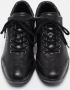 Prada Vintage Pre-owned Leather sneakers Black Dames - Thumbnail 3