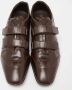 Prada Vintage Pre-owned Leather sneakers Brown Heren - Thumbnail 3