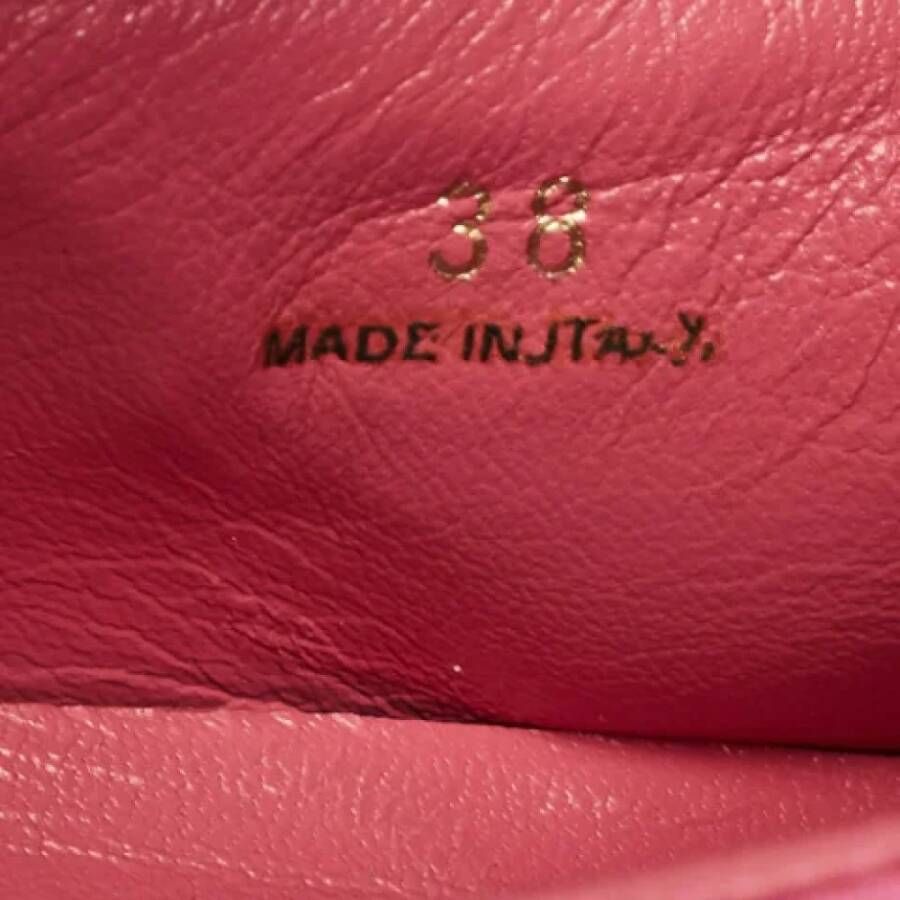 Prada Vintage Pre-owned Leather sneakers Pink Dames