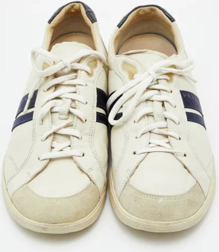 Prada Vintage Pre-owned Leather sneakers White Dames