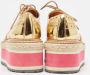 Prada Vintage Pre-owned Leather sneakers Yellow Dames - Thumbnail 5