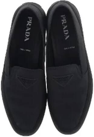 Prada Vintage Pre-owned Nylon flats Black Heren