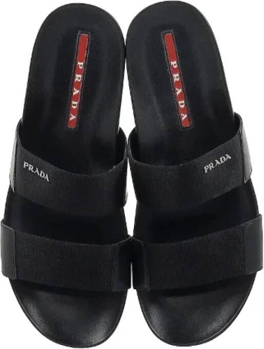 Prada Vintage Pre-owned Nylon sandals Black Heren