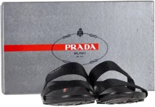 Prada Vintage Pre-owned Nylon sandals Black Heren