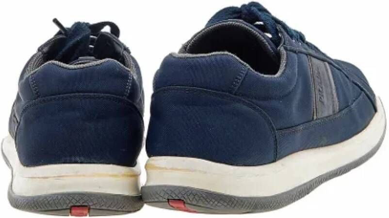 Prada Vintage Pre-owned Nylon sneakers Blue Dames