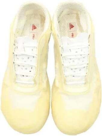 Prada Vintage Pre-owned Plastic sneakers Yellow Heren