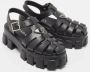 Prada Vintage Pre-owned Rubber sandals Black Dames - Thumbnail 4