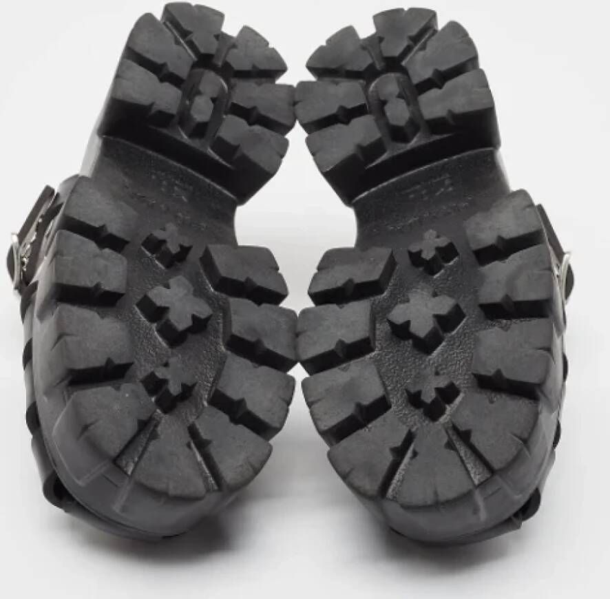 Prada Vintage Pre-owned Rubber sandals Black Dames