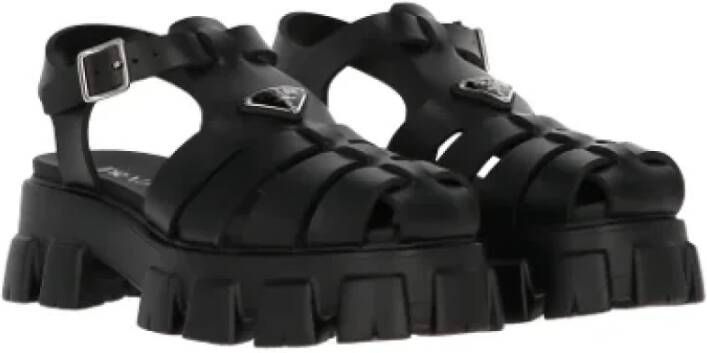 Prada Vintage Pre-owned Rubber sandals Black Heren